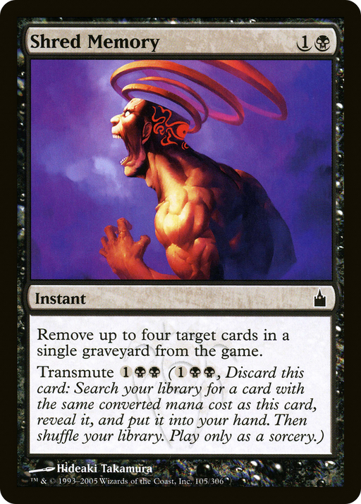 Shred Memory (RAV-105) [Ravnica: City of Guilds] MTG Single Wizards of the Coast