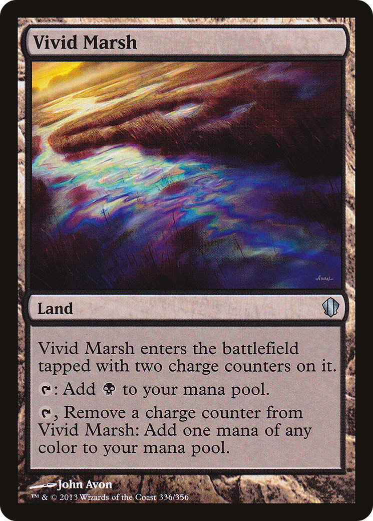 Vivid Marsh (C13-336) [Commander 2013] MTG Single Wizards of the Coast