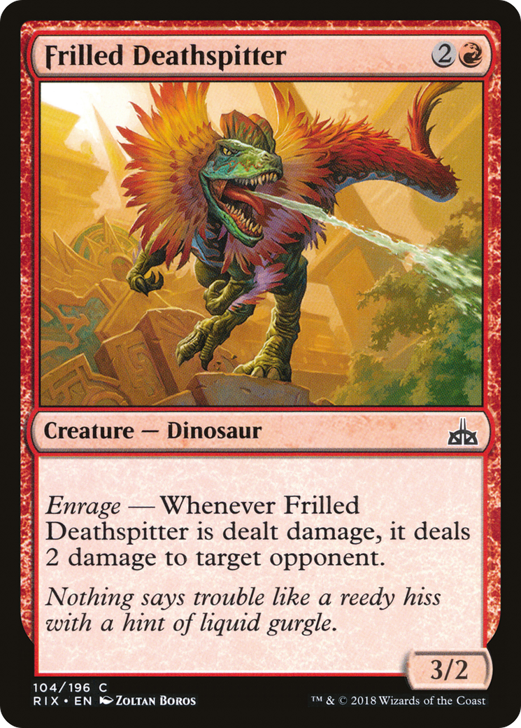 Frilled Deathspitter (RIX-104) [Rivals of Ixalan] MTG Single Wizards of the Coast