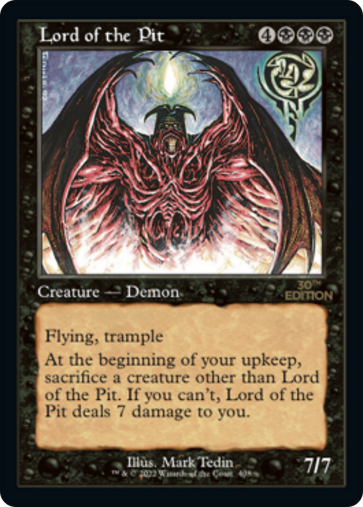 Lord of the Pit (30A-408) [30th Anniversary Edition] MTG Single Wizards of the Coast