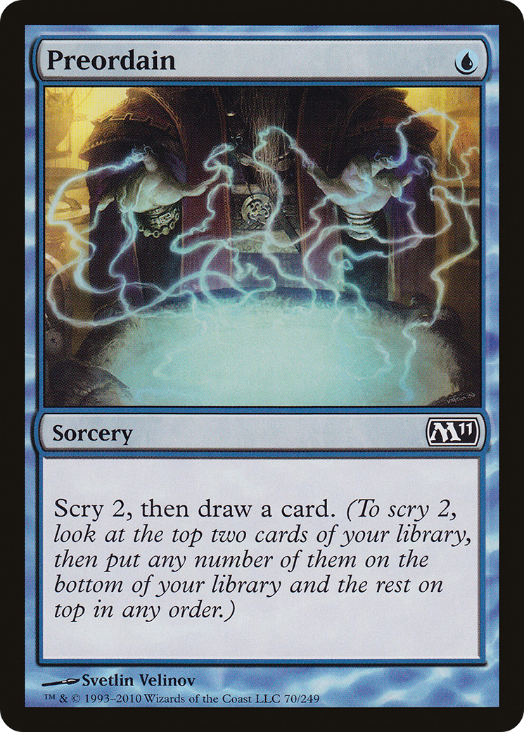 Preordain (M11-070) [Magic 2011] MTG Single Wizards of the Coast