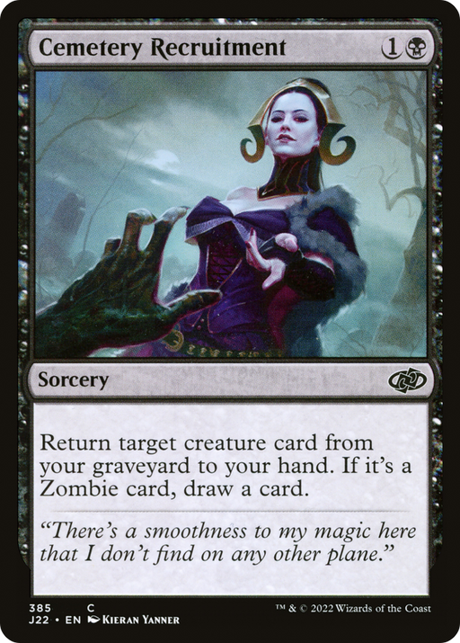 Cemetery Recruitment (J22-385) [Jumpstart 2022] MTG Single Wizards of the Coast