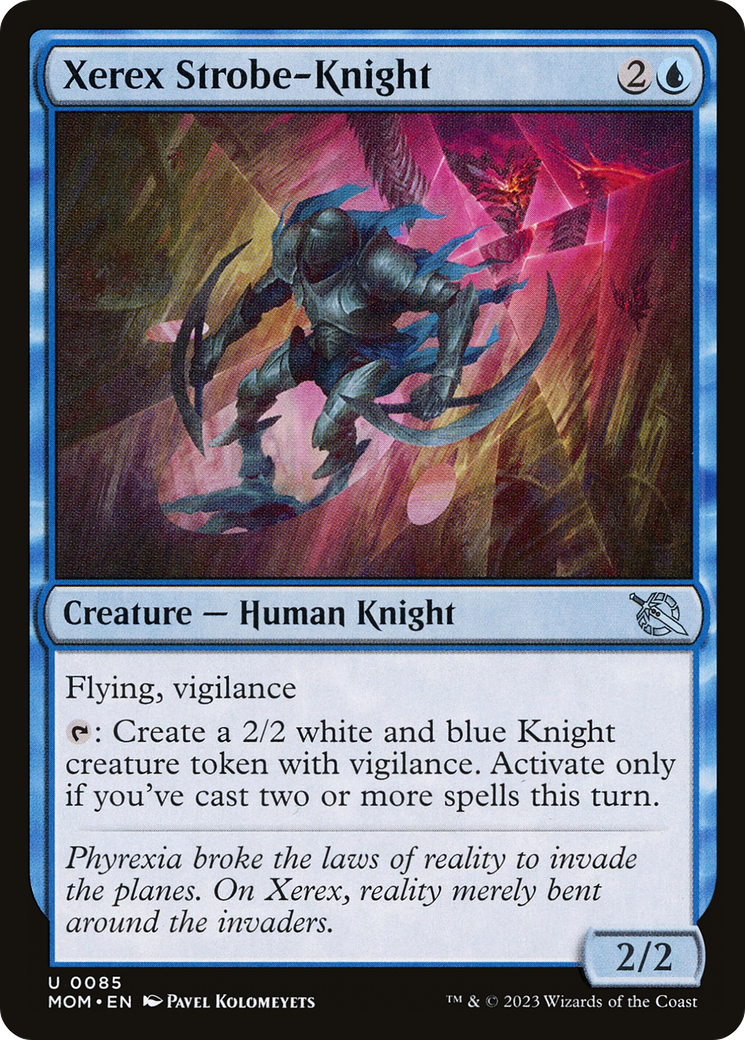Xerex Strobe-Knight (MOM-085) [March of the Machine] Foil MTG Single Wizards of the Coast