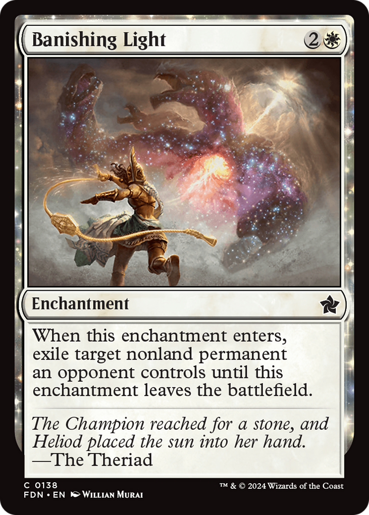 Banishing Light (FDN-138) [Foundations] MTG Single Wizards of the Coast