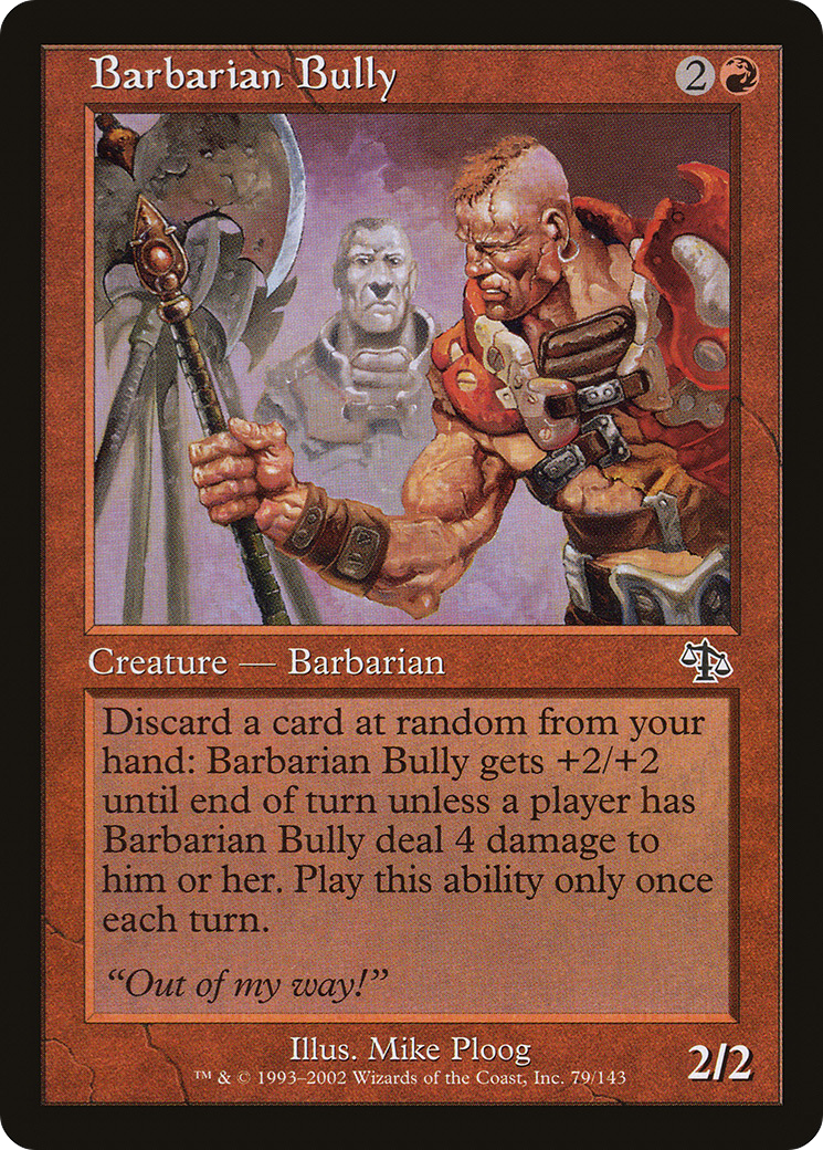 Barbarian Bully (JUD-079) [Judgment] Foil MTG Single Wizards of the Coast