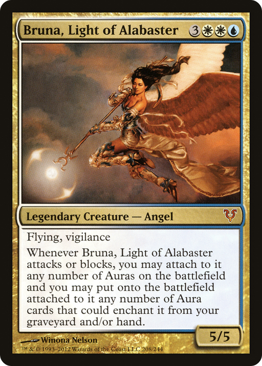 Bruna, Light of Alabaster (AVR-208) [Avacyn Restored] Foil MTG Single Wizards of the Coast