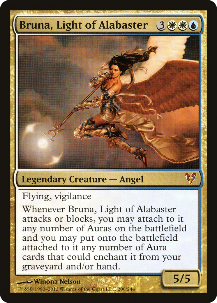 Bruna, Light of Alabaster (AVR-208) [Avacyn Restored] MTG Single Wizards of the Coast