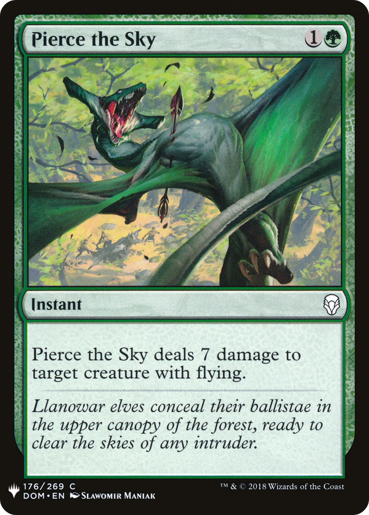 Pierce the Sky (LIST-DOM-176) [Mystery Booster] The List MTG Single Wizards of the Coast