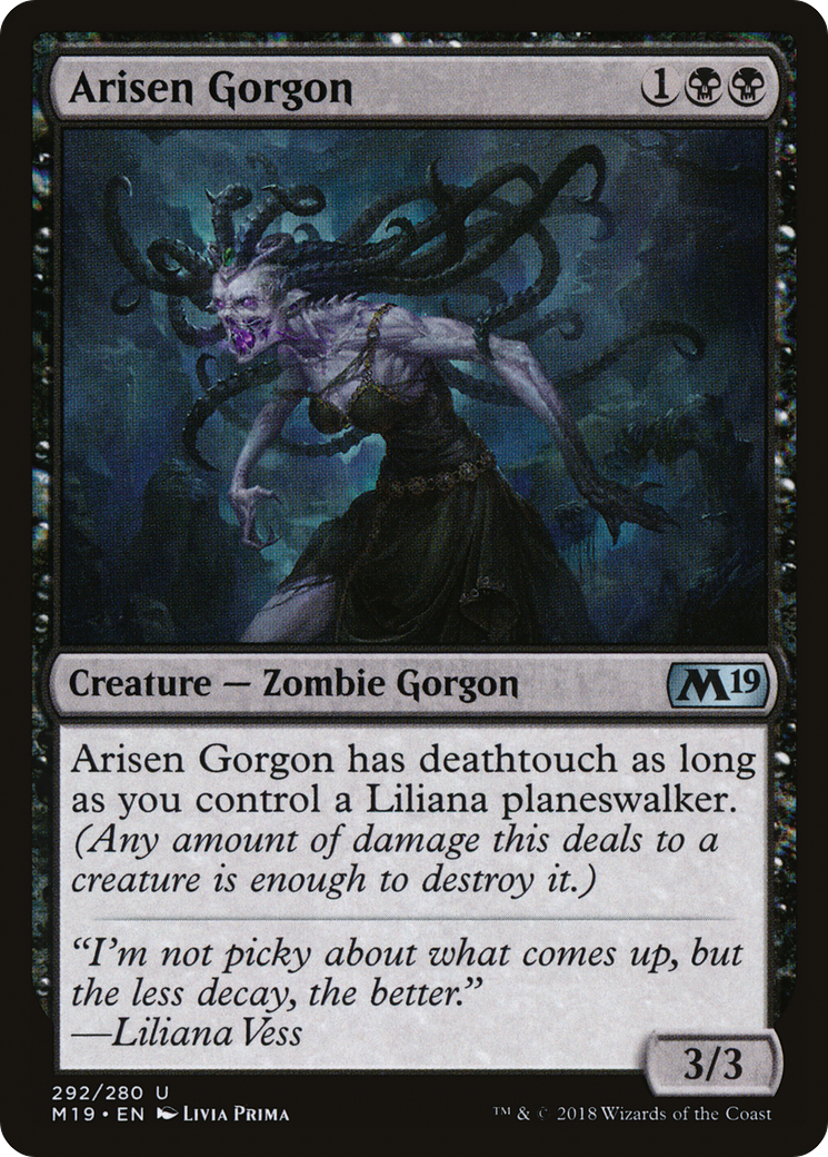 Arisen Gorgon (M19-292) [Core Set 2019] MTG Single Wizards of the Coast