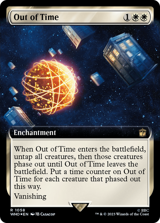 Out of Time (WHO-1058) [Doctor Who] (Extended Art) Foil MTG Single Wizards of the Coast