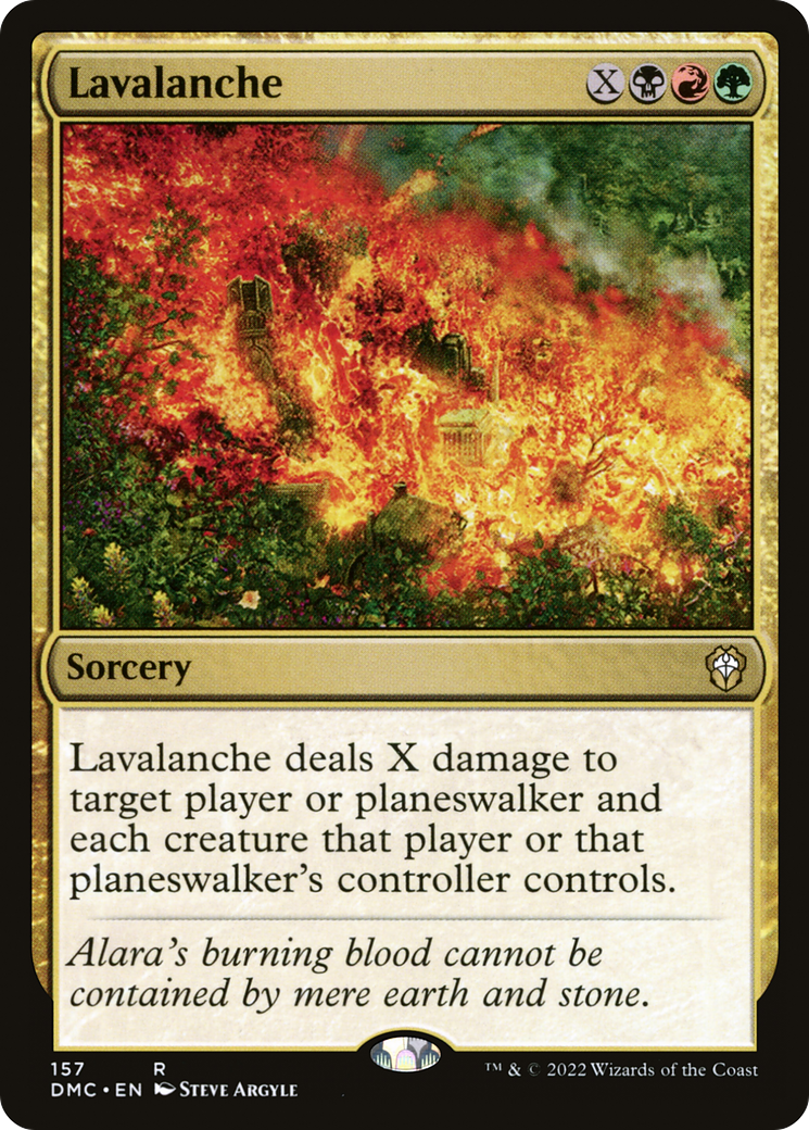 Lavalanche (DMC-157) [Dominaria United Commander] MTG Single Wizards of the Coast