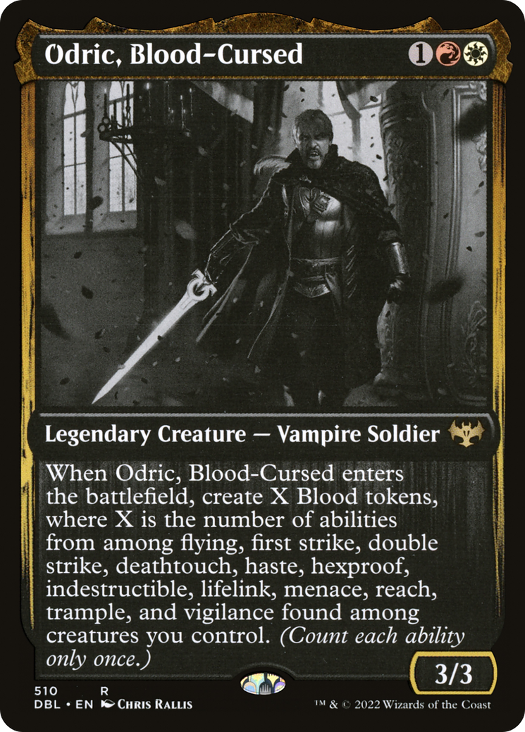 Odric, Blood-Cursed (DBL-510) [Innistrad: Double Feature] Foil MTG Single Wizards of the Coast
