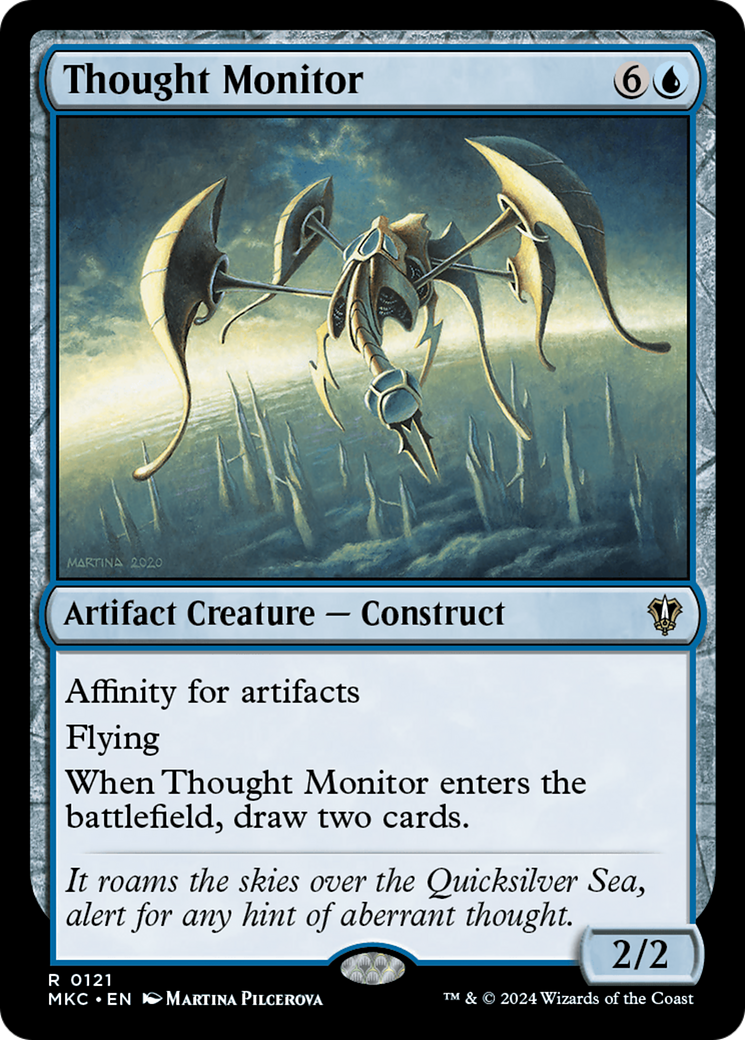 Thought Monitor (MKC-121) [Murders at Karlov Manor Commander] MTG Single Wizards of the Coast