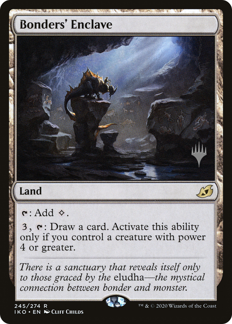 Bonders' Enclave (PPIKO-245) [Ikoria: Lair of Behemoths Promos] Foil MTG Single Wizards of the Coast