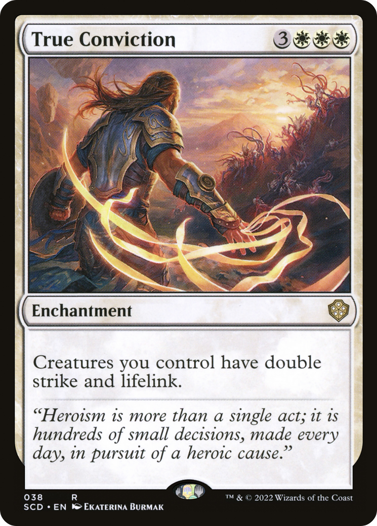 True Conviction (SCD-038) [Starter Commander Decks] MTG Single Wizards of the Coast