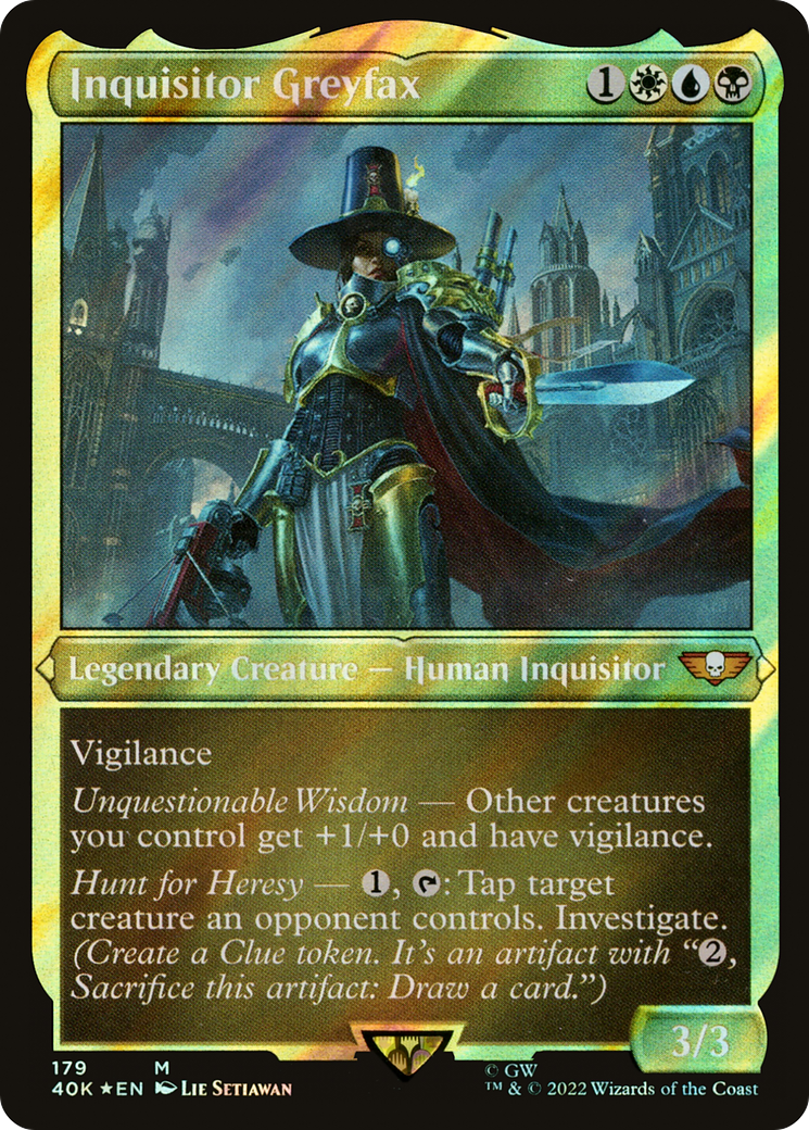 Inquisitor Greyfax (40K-179) [Warhammer 40,000 Commander] Foil MTG Single Wizards of the Coast