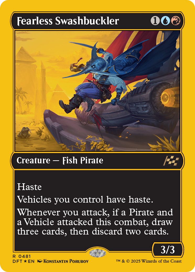 Fearless Swashbuckler (First-Place Foil) (DFT-481) [Aetherdrift] Foil MTG Single Wizards of the Coast