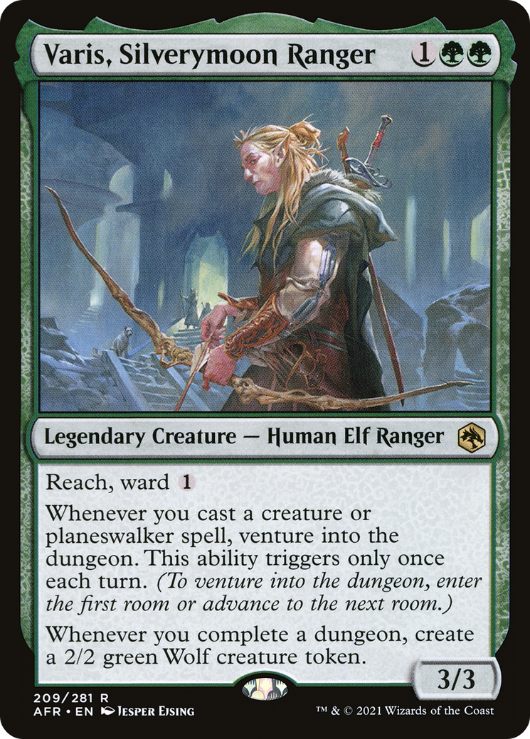 Varis, Silverymoon Ranger (AFR-209) [Adventures in the Forgotten Realms] MTG Single Wizards of the Coast
