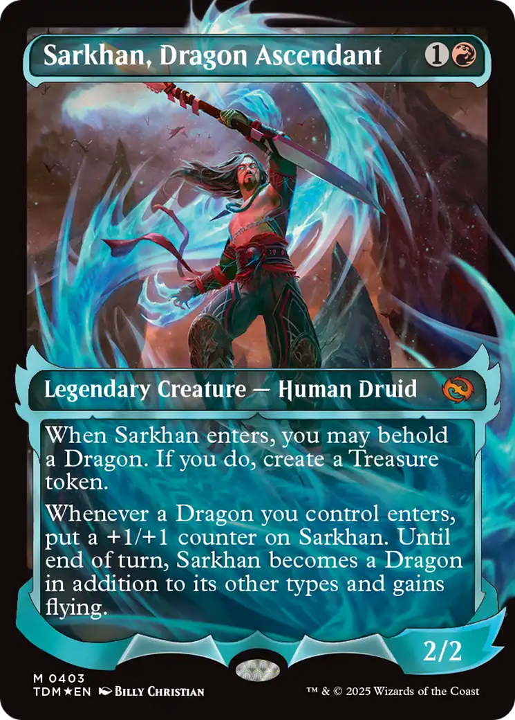 Sarkhan, Dragon Ascendant (0403) (Showcase) (TDM-403) [Tarkir: Dragonstorm]: (Showcase) Foil MTG Single Wizards of the Coast