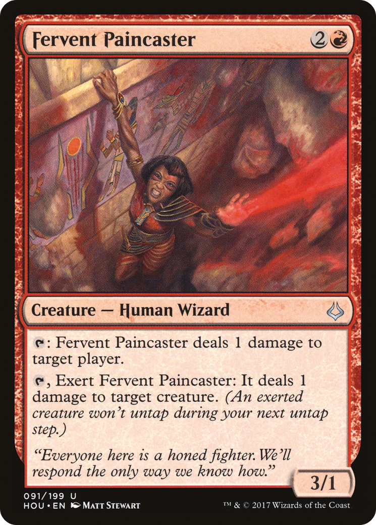 Fervent Paincaster (HOU-091) [Hour of Devastation] MTG Single Wizards of the Coast