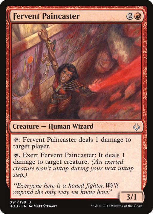 Fervent Paincaster (HOU-091) [Hour of Devastation] MTG Single Wizards of the Coast
