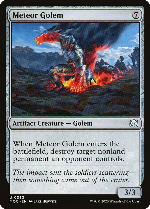 Meteor Golem (MOC-363) [March of the Machine Commander] MTG Single Wizards of the Coast