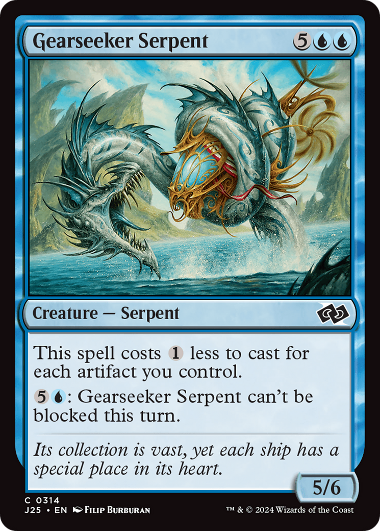 Gearseeker Serpent (J25-314) [Foundations Jumpstart] MTG Single Wizards of the Coast
