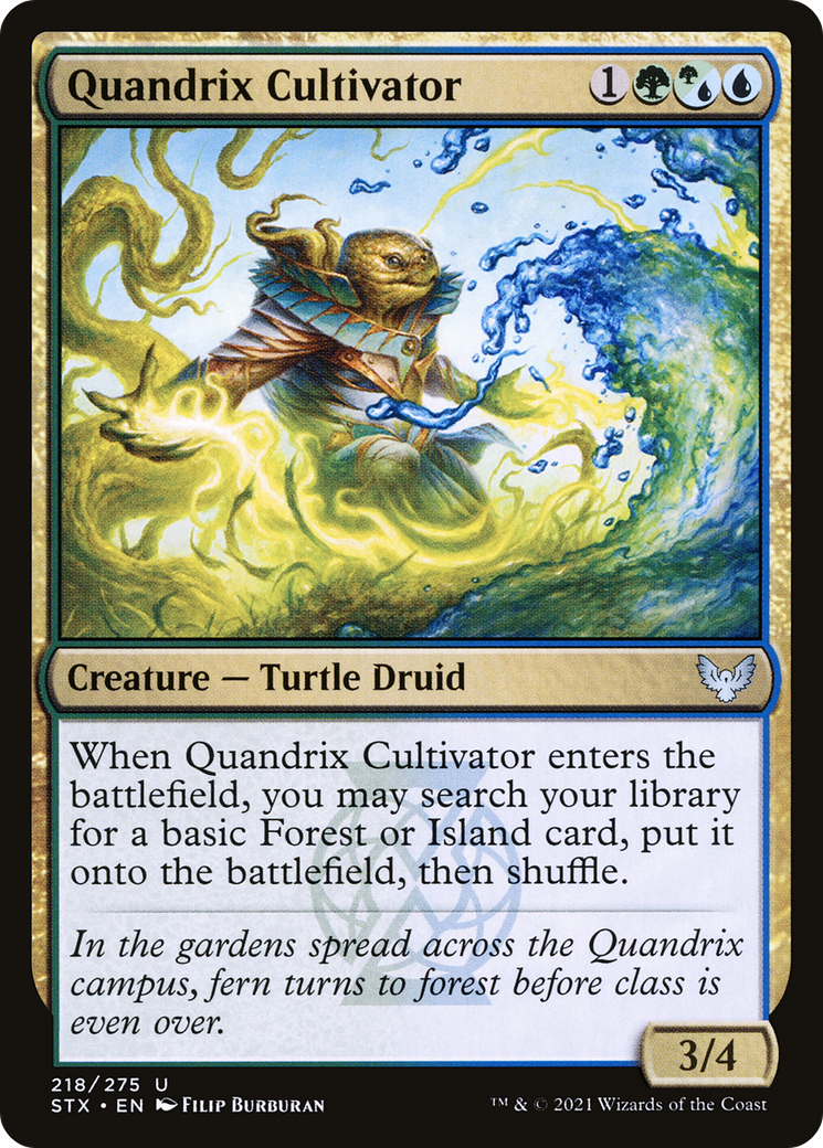 Quandrix Cultivator (STX-218) [Strixhaven: School of Mages] MTG Single Wizards of the Coast