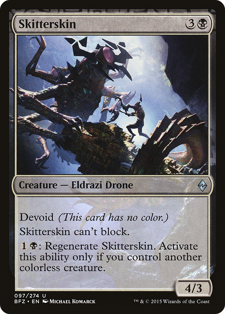 Skitterskin (BFZ-097) [Battle for Zendikar] MTG Single Wizards of the Coast