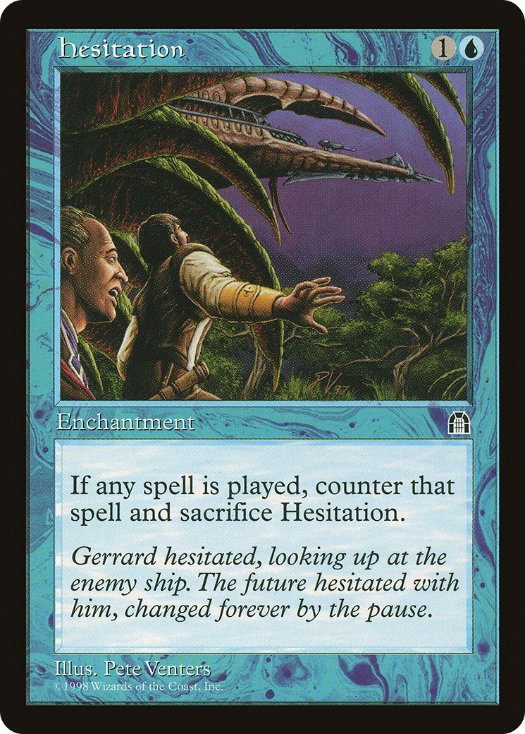 Hesitation (STH-033) [Stronghold] MTG Single Wizards of the Coast