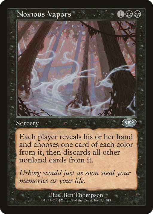 Noxious Vapors (PLS-049) [Planeshift] MTG Single Wizards of the Coast