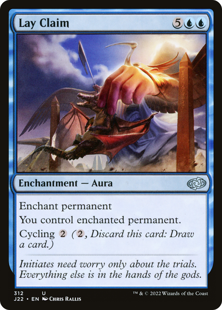 Lay Claim (J22-312) [Jumpstart 2022] MTG Single Wizards of the Coast