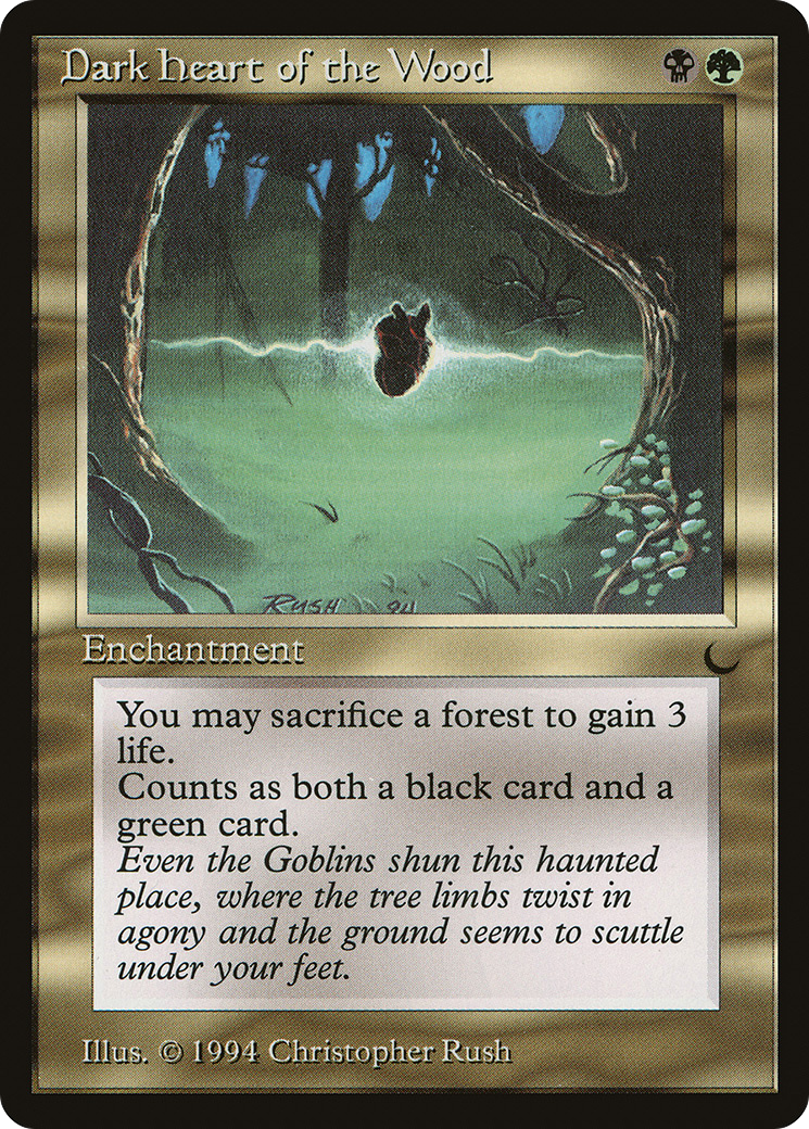Dark Heart of the Wood (DRK-095) [Oldschool] The Dark MTG Single Wizards of the Coast