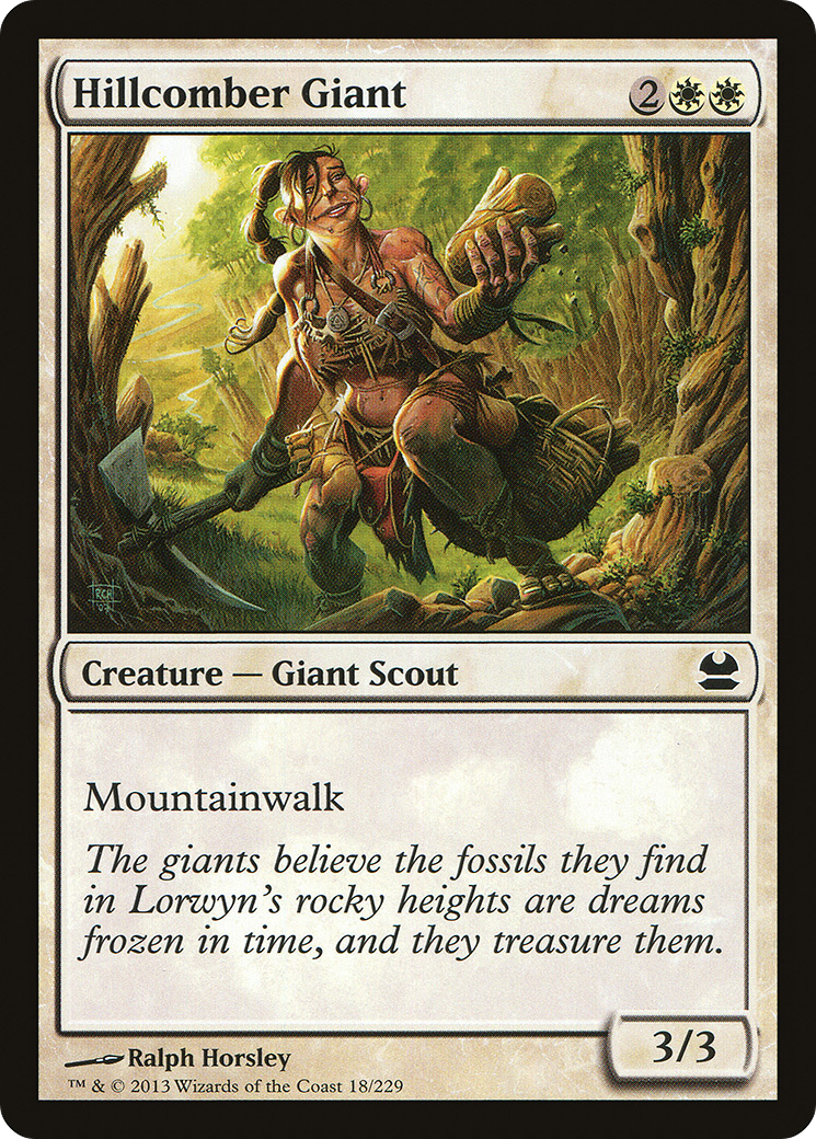 Hillcomber Giant (MMA-018) [Modern Masters] Foil MTG Single Wizards of the Coast