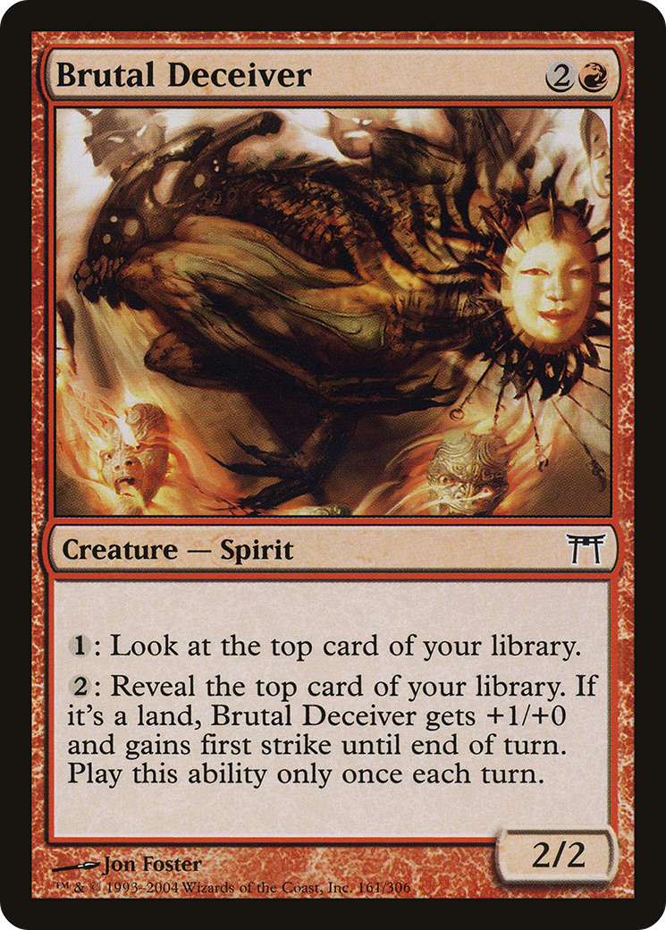 Brutal Deceiver (CHK-161) [Champions of Kamigawa] MTG Single Wizards of the Coast