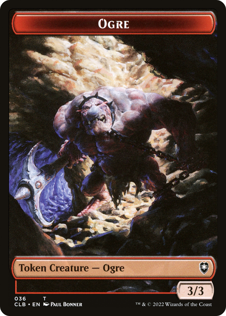 Ogre (TCLB-036) [Tokens] Battle for Baldur's Gate Tokens MTG Single Wizards of the Coast