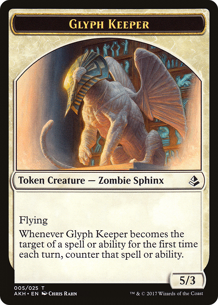 Glyph Keeper Token (AKH-005) [Tokens] Amonkhet Tokens Foil MTG Single Wizards of the Coast