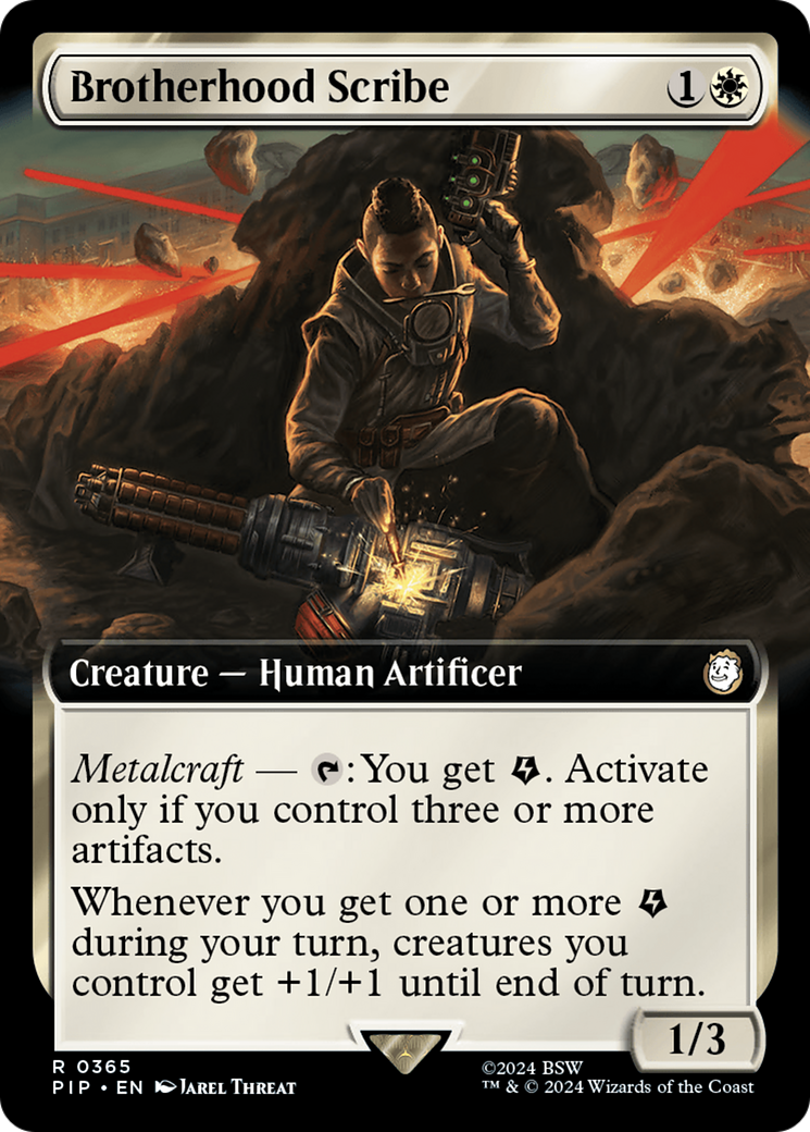 Brotherhood Scribe (PIP-365) [Fallout] (Extended Art) MTG Single Wizards of the Coast