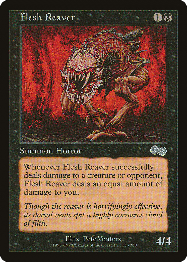 Flesh Reaver (USG-136) [Urza's Saga] MTG Single Wizards of the Coast