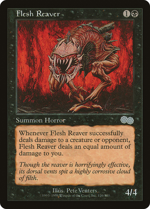 Flesh Reaver (USG-136) [Urza's Saga] MTG Single Wizards of the Coast