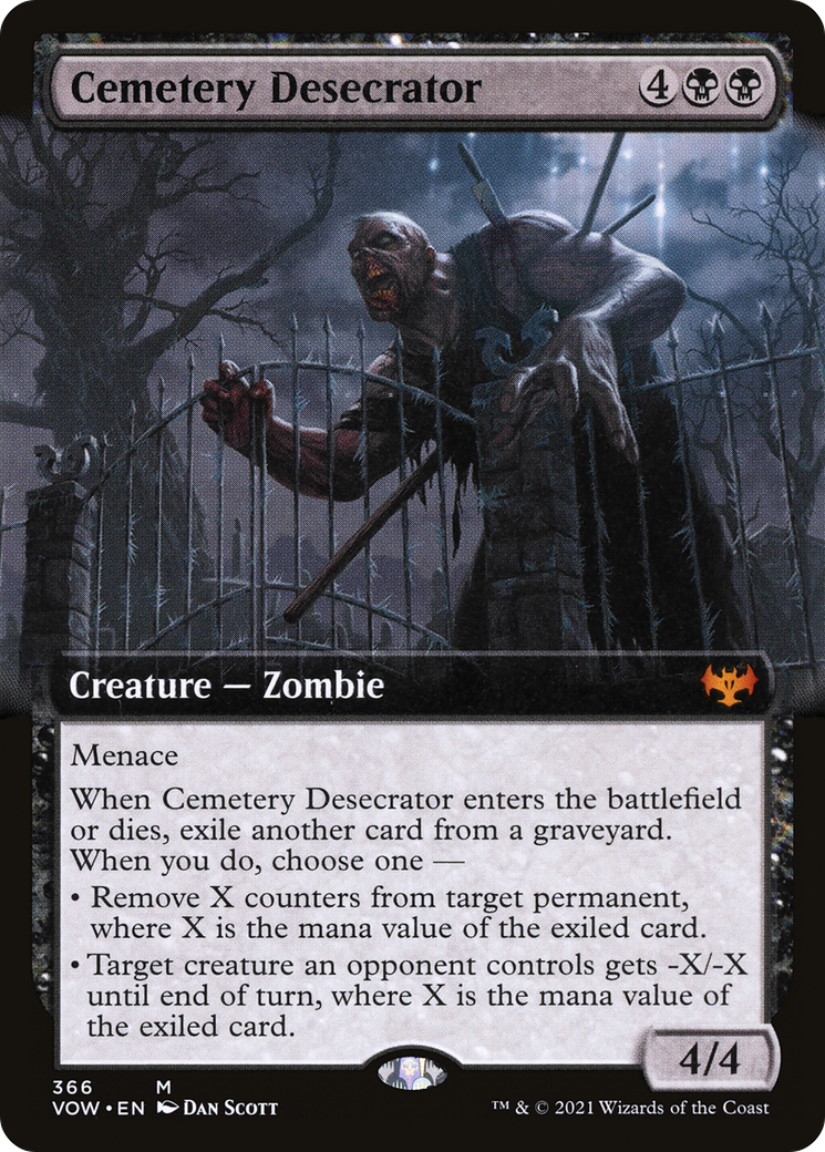 Cemetery Desecrator (VOW-366) [Innistrad: Crimson Vow] (Extended Art) MTG Single Wizards of the Coast