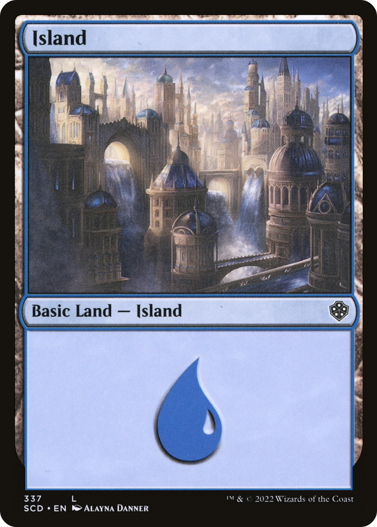 Island (337) (SCD-337) [Starter Commander Decks] MTG Single Wizards of the Coast