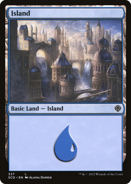 Island (337) (SCD-337) [Starter Commander Decks] MTG Single Wizards of the Coast