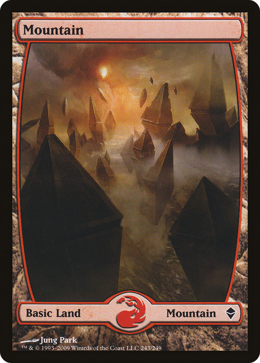 Mountain (ZEN-243) [Zendikar] Foil MTG Single Wizards of the Coast