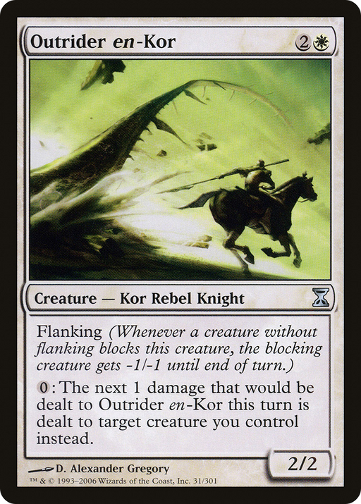 Outrider en-Kor (TSP-031) [Time Spiral] Foil MTG Single Wizards of the Coast