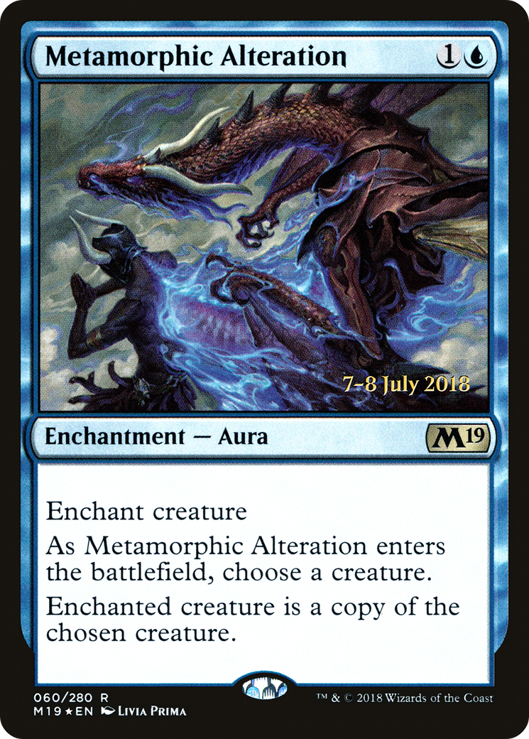 Metamorphic Alteration (PRE-060) [Core Set 2019 Promos] Foil MTG Single Wizards of the Coast