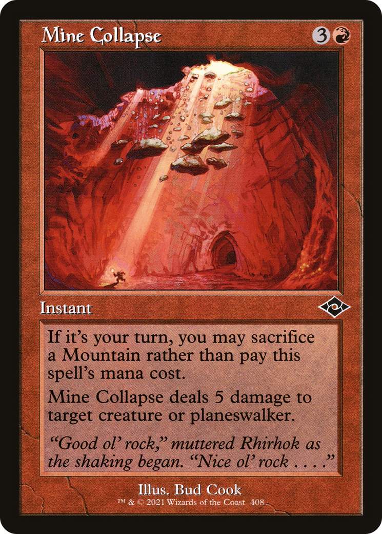 Mine Collapse (MH2-408) [Modern Horizons 2] Etched Foil MTG Single Wizards of the Coast