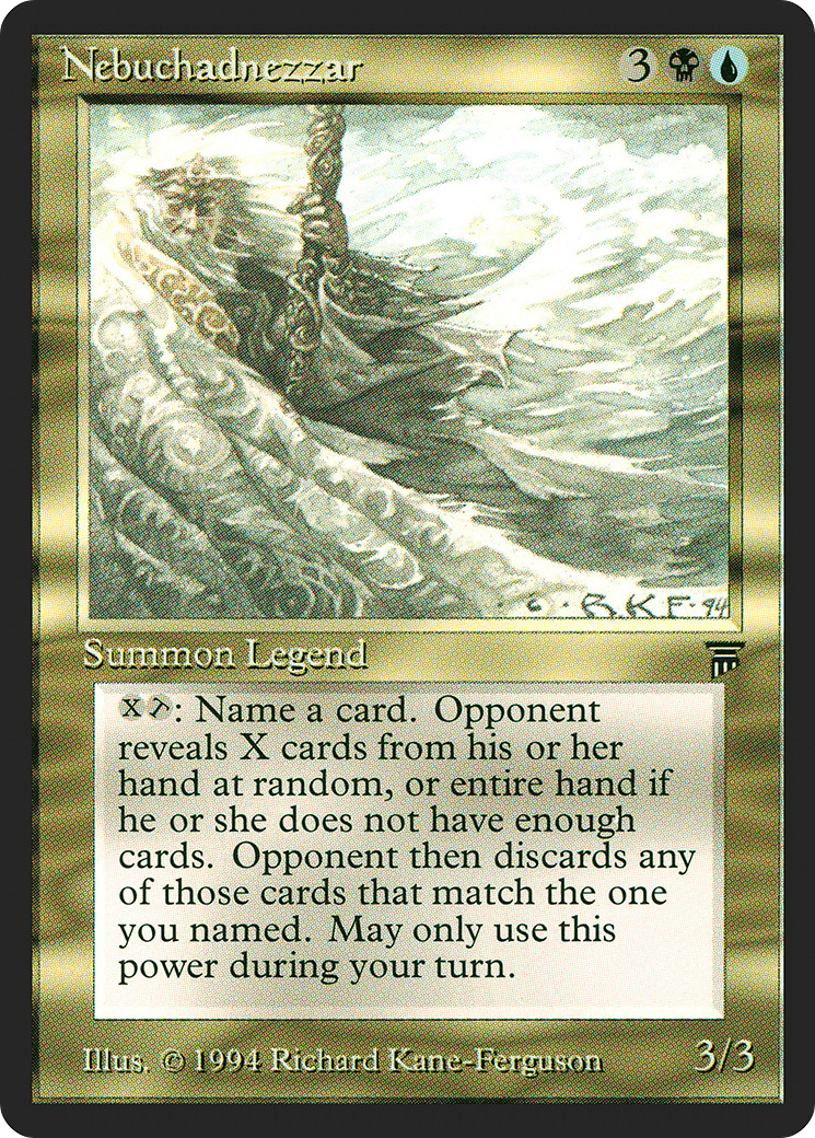 Nebuchadnezzar (LEG-245) [Oldschool] Legends MTG Single Wizards of the Coast