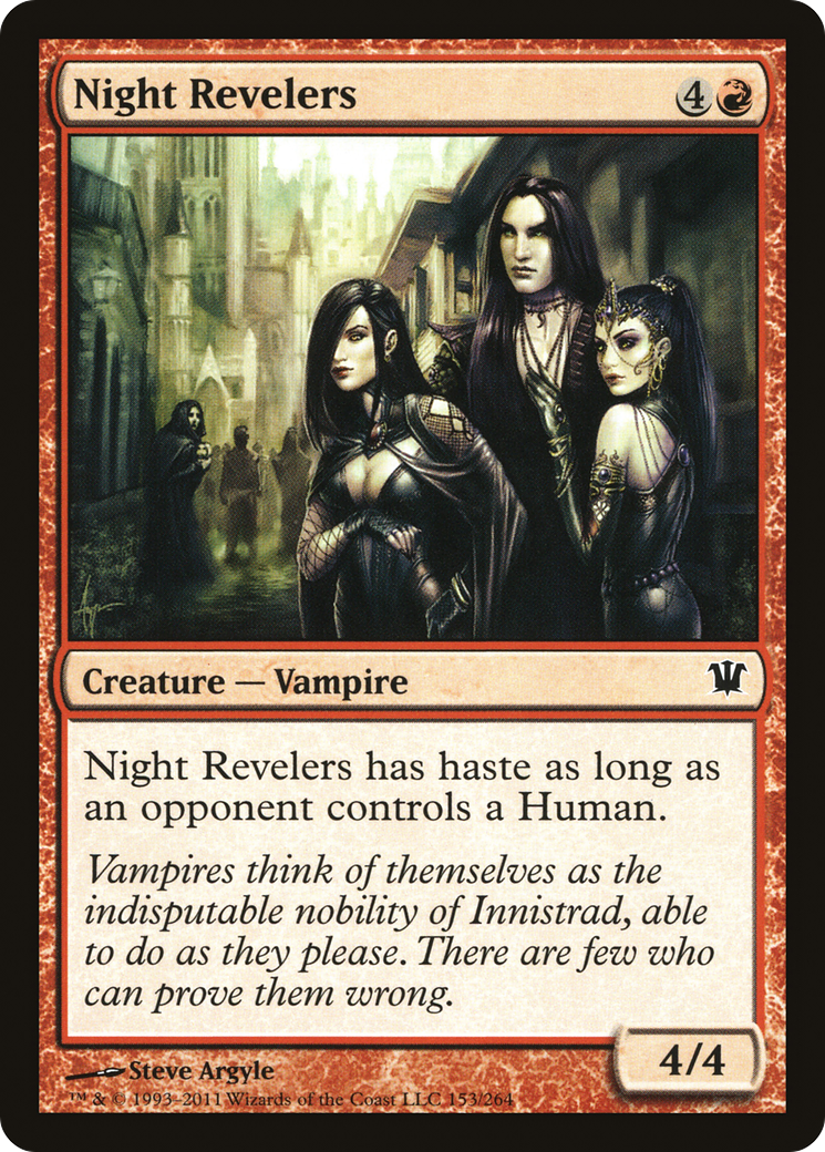 Night Revelers (ISD-153) [Innistrad] MTG Single Wizards of the Coast