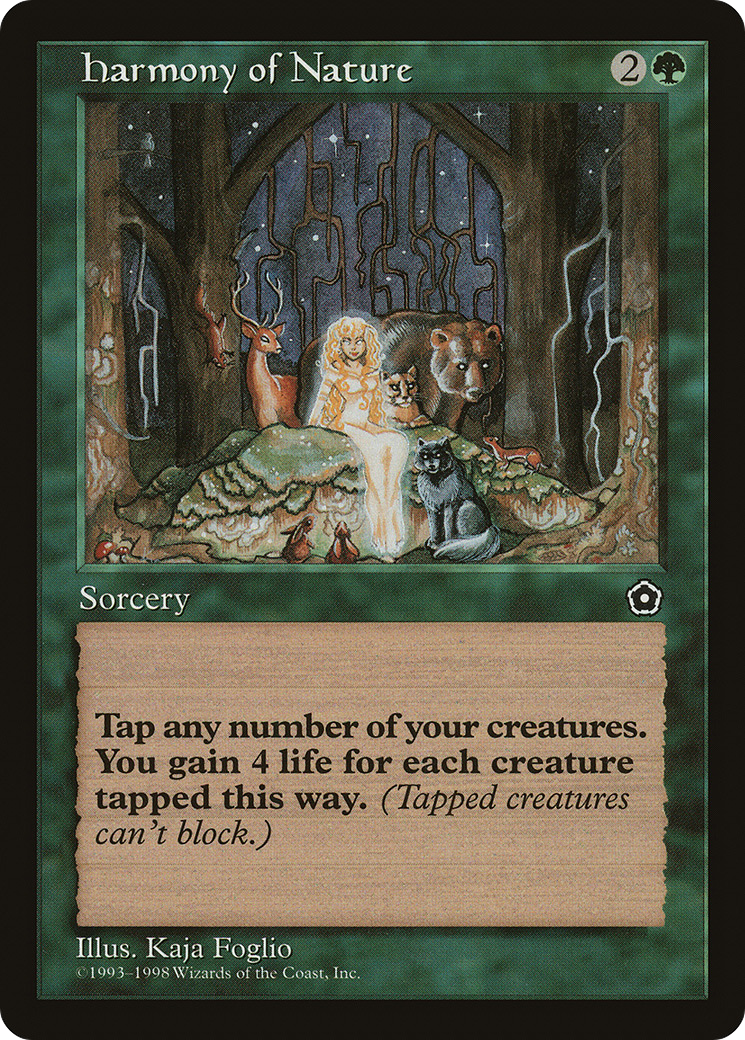 Harmony of Nature (P02-) [Misc] Portal Second Age MTG Single Wizards of the Coast